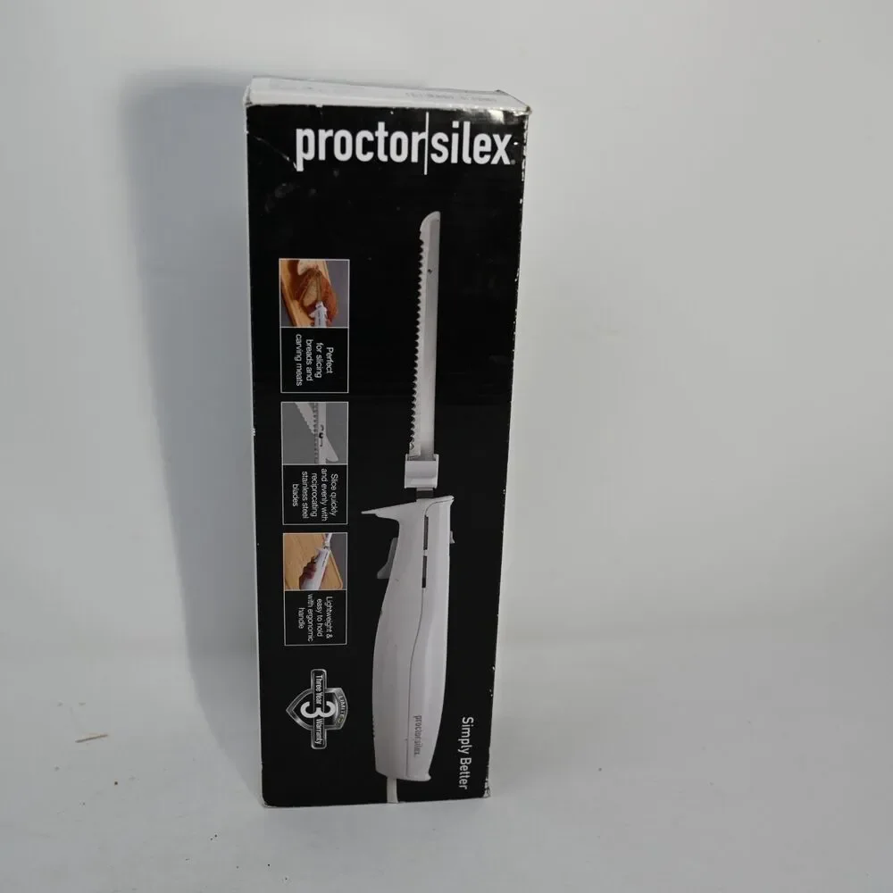 NOS Proctor Silex 74311PS Electric Carving Knife New Sealed Bread Meat